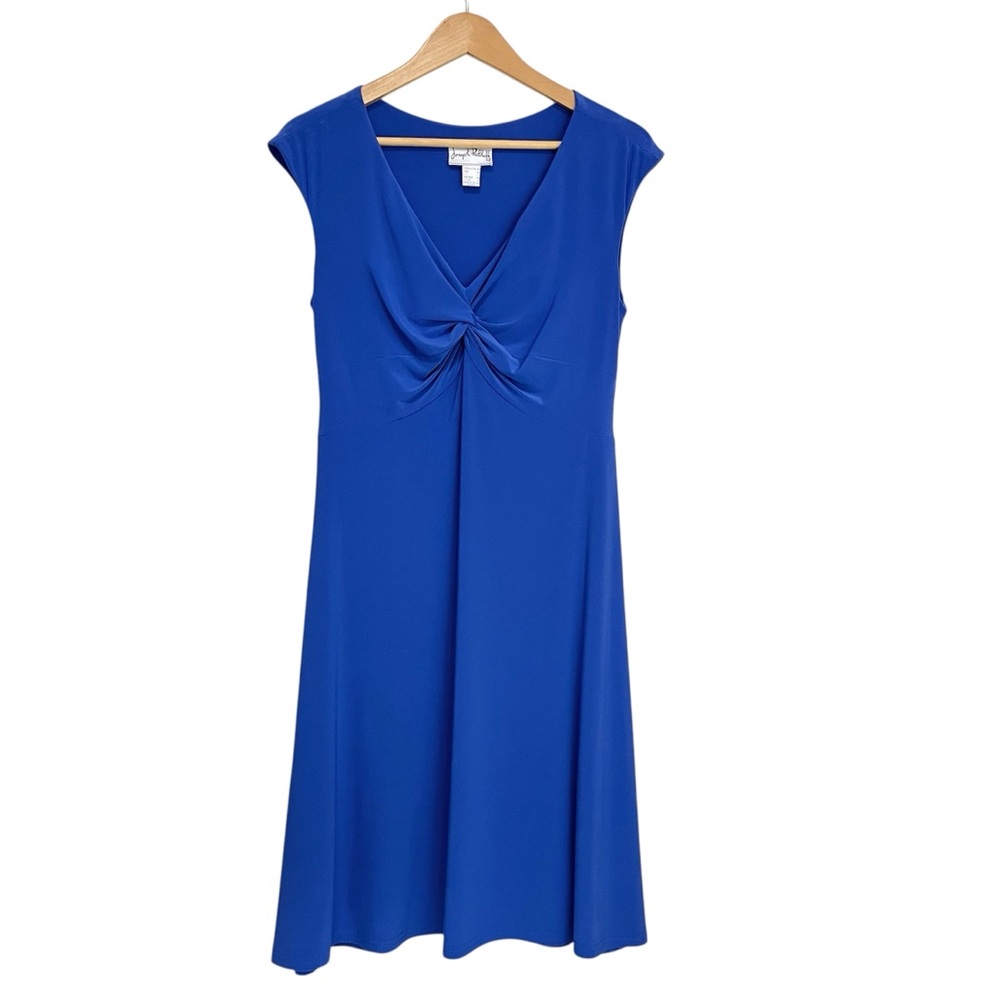 Joseph Ribkoff Twist Front Cinch Back Dress - Size 12